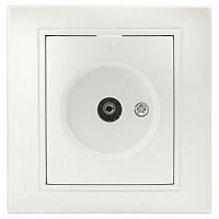 Розетка Intro Plano 1-301-06 TV одиночная, IP20 | код Б0053986 | ЭРА