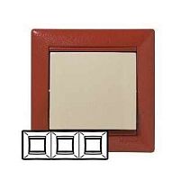 Рамка 3-м Valena горизонт. терра | код. 770013 | Legrand