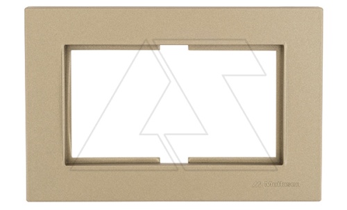 Rita - Рамка двойной розетки, золото доре | код 2220-820-1285 | Mutlusan