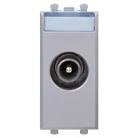 Розетка ТВ проходная Закаленная сталь Avanti, 1 мод | код 4404511 | DKC