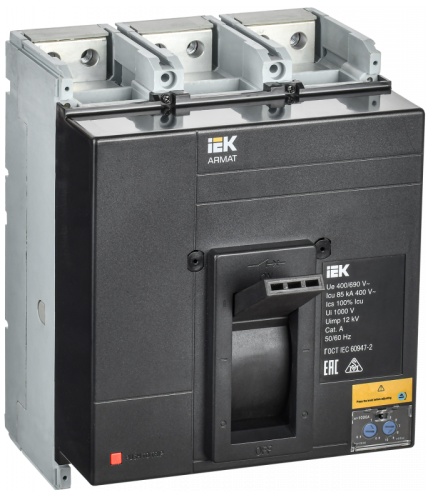 ARMAT Авт. выкл. лит. корпус 3P N 85кА 1000А ТМ рег. IEK | код AR-MCCB-3N-085-1000A-ATUC | IEK