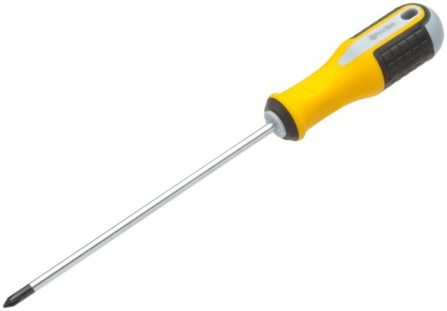 Отвертка "Старт" CrV сталь прорезиненная ручка 5х150мм РН1 FIT 55175 фото 2