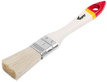 Кисть флейцевая "Модерн" 1дюйм (25мм) искусственная щетина деревянная ручка КУРС 00863