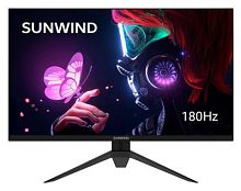 Монитор SunWind 27 SUN-M27BG130 черный IPS LED 3ms 16:9 HDMI матовая 300cd 178гр/178гр 2560x1440 180Hz G-Sync DP QHD 4.95кг | код 1772349 | SUNWIND