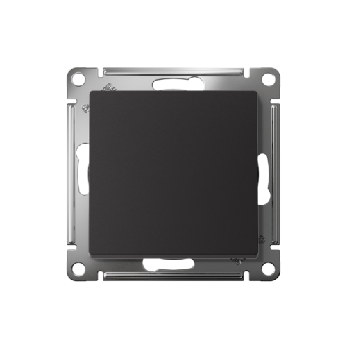 ATLASDESIGN ВЫКЛЮЧАТЕЛЬ с самовозвратом, сх.1, 10АХ, быстрозажимные клеммы, КАРБОН | код ATN001015S | Systeme Electric