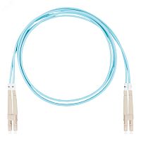 Шнур оптический коммутационный (патч-корд), LC-LC, дуплекс (duplex) OM3, нг(А)-HF, бирюзовый, 2,0 м | код DR-220063 | Datarex