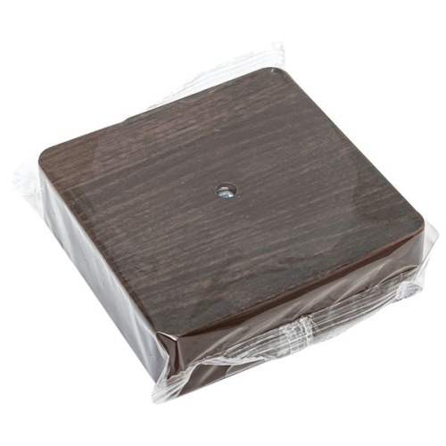 Коробка разветвительная КМР-030-030кг (75х75х26) с клеммником тёмное дерево PROxima | код plc-kmr-030-030kg-t | EKF фото 3 Коробка разветвительная КМР-030-030кг (75х75х26) с клеммником тёмное дерево PROxima | код plc-kmr-030-030kg-t | EKF фото 3