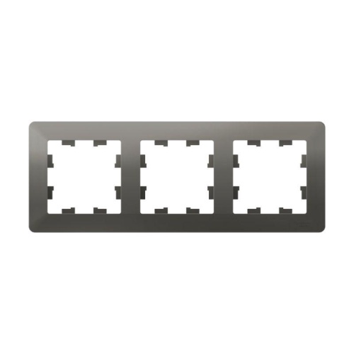 ATLASDESIGN AIR 3-постовая РАМКА, СТАЛЬ/дымчатый черный | код ATN220903 | Systeme Electric ATLASDESIGN AIR 3-постовая РАМКА, СТАЛЬ/дымчатый черный | код ATN220903 | Systeme Electric