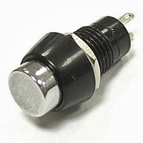 Кнопочный переключатель RUICHI PBS-20B, OFF-ON, металлический | код 57005 | Ruichi