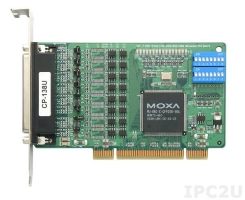 Плата CP-118U-T w/o Cable 8 port RS-232/422/485, Universal PCI, 921.6Kbps, surge protectoin, t:-40/+85 | код 00-06033271 | MOXA Плата CP-118U-T w/o Cable 8 port RS-232/422/485, Universal PCI, 921.6Kbps, surge protectoin, t:-40/+85 | код 00-06033271 | MOXA