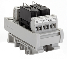 182 231, Релейный модуль двойной RMG 2-2 (24V AC/DC, 2 C/O, 5 A.) | код 0.0.0.1.82231 | KLEMSAN