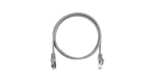 Коммутационный шнур NIKOMAX Essential Line F/UTP 4 пары, Кат.5е (Класс D), 100МГц, 2хRJ45/8P8C, T568B, заливной, с защитой защелки, многожильный, BC (чистая медь), 26AWG (7x0,150мм), LSZH нг(А)-HFLTx, серый, 1м | код NMC-PC4SD55B-ES-010-C-GY (0) Бре
