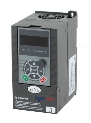 Преобразователь частоты векторный INNOVERT ITD152U43B3 (1,5 кВтx380 В), выходной ток 4.0 А, с платой для подключения инкрементального энкодера 24VDC, HTL | код ITD152U43B3-EE24_0301 | INNOVERT