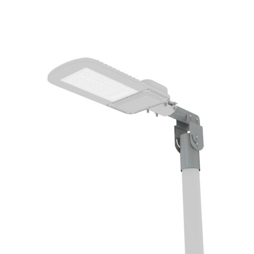 Кронштейн для уличных светильников 200х205х100 мм на трубу до D58 мм/консоль D48 мм серый | код 903265106 | Gauss фото 3