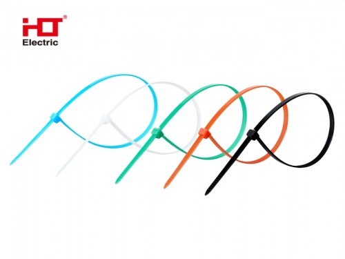 Хомуты 4,8х300 цветные набор (черный, белый, красный, синий, зеленый) HLT | код 084-01-177 | HLT