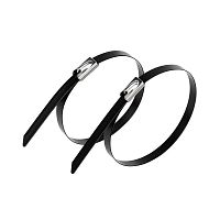 Хомут стальной с полимерным покрытием 300х4.6 (уп.50шт) | код 07-0308-5 | Rexant