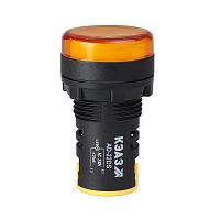 Лампа AD22DS(LED) матрица D22мм желтый 24В AC/DC- | код 303937 | КЭАЗ