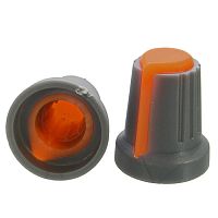 Ручка приборная RUICHI RR4817 (6 мм круг оранж.) | код 69693 | Ruichi