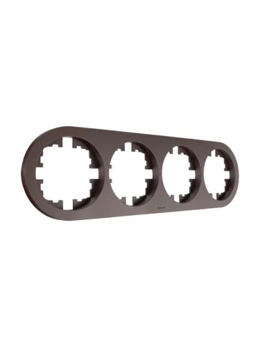 Рамка 4-м OSEN горизонт. круглая механизм шоколад LEZARD 744-7300-149 Рамка 4-м OSEN горизонт. круглая механизм шоколад LEZARD 744-7300-149