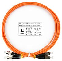 Cabeus FOP-62-FC-FC-3m Шнур оптический duplex FC-FC 62,5/125 mm 3м LSZH | код 7590c | Cabeus