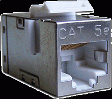 Повторитель портов RJ-45, экранированный, кат.5E, формата Keystone | код LAN-KCP45S5E | LANMASTER