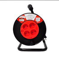 Удлинитель на катушке RN4-0630-SMART с термозащитой четырехместный без заземления 6А 30м 8743 IN HOME | код 4690612010533 | IN HOME