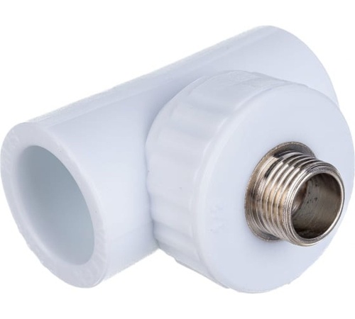 Тройник комбинированный НР 32 х 1/2' х 32 полипропиленовый PPR белый | код 10128232 | VALFEX Тройник комбинированный НР 32 х 1/2' х 32 полипропиленовый PPR белый | код 10128232 | VALFEX