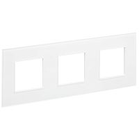 SKANDY Рамка 3-мест. SK-F23W стекло арк. бел. IEK | код SK-M32-G-K01 | IEK