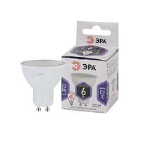 Лампа светодиодная LED 6 Вт 480Лм 6000К софит холодный GU10 170-265В LED MR16-6W-860-GU10 Standart | код Б0049070 | ЭРА