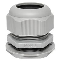 Сальник PG42 IP54 (1 шт) d отв. 53 мм / d провод. 32-38 мм EKF PROxima | код plc-pg-42-1-r | EKF