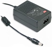 Адаптер настольный, AC-DC, медицинский, 22.5Вт, вход 80...264B AC 47...63 Гц, 113...370B DC, выход 5B/4.5A, изоляция 4000В AC, 79x54x33мм, -25...+60С, сетевой разъём IEC320-C8, выходной разъем 11, диам. 5.5х2.1мм | код GSM36B05-P1J | MeanWe