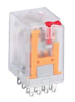 GE015 ERKANON Реле промежут., 4СО, КУ 12VDC, 3А(240VAC/28VDC), тест, мех.инд., под SE01/PYF14A, шт | код GE015 | ERKANON