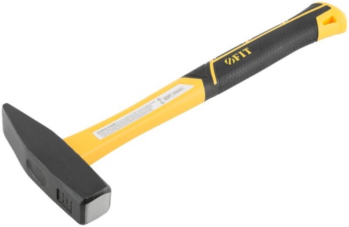 Молоток кованый, фиберглассовая усиленная ручка, Профи 600 гр. | код 44336 | FIT фото 2