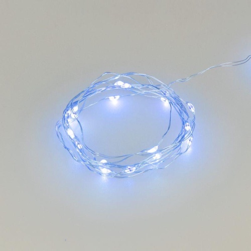 Гирлянда светодиодная ARD-DEW-HOME-2000-CLEAR-20LED-STD Blue (3V, Battery Pack) (Ardecoled, IP20) | код 48707 | Arlight