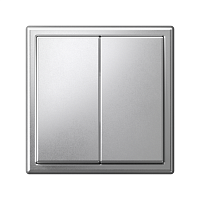 ARTGALLERY 2-клавишный ВЫКЛЮЧАТЕЛЬ КНОПОЧНЫЙ, 10АХ, механизм, быстрозажимные клеммы, АЛЮМИНИЙ | код GAL000317S | Systeme Electric