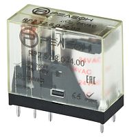 RP2.52.8.048.00 Миниатюрное промежуточное реле 2 перекидных контакта 5А (~ 48В AC) | код RP252804800 | РЕЛЕОН