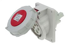 Розетка встраиваемая наклонная контейнерная 32A/400V/3P+E/IP67/3h, никель. конт. | код CA2223 | INPIN