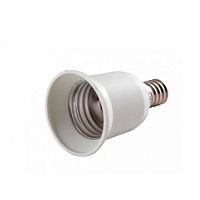 Переходник GLH-E14/E27-W, белый, 1/50/600 | код 474017 | GENERAL