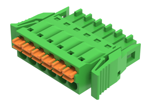 Клемма МС, пруж. зажим, шаг 3.50мм, 8 конт. | код MC-RF3.50H08P-D | SUPU Клемма МС, пруж. зажим, шаг 3.50мм, 8 конт. | код MC-RF3.50H08P-D | SUPU