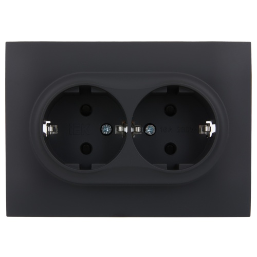 SKANDY Роз. 2-я с з/к/ш 16А в сб. SK-R07G граф. IEK | код SK-R24-16-K53-F | IEK фото 3