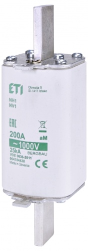 Предохранитель NH-1/aM 250A 690V KOMBI | код 004184419 | ETI Предохранитель NH-1/aM 250A 690V KOMBI | код 004184419 | ETI