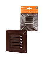 Решетка металл. 125х125, коричневая, с покрытием полимерной эмалью, TDM | код SQ1807-0706 | TDM
