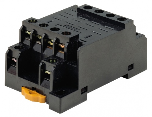 Гнездо, фронтального подключения, для монтажа на DIN-рельс/винтовые клеммы, четырехполюсное, для реле серии LY PTF14A-E | код 113378 | OMRON