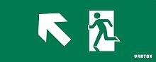 Знак "фигура/стрелка влево вверх" для аварийного светильника IP20 VARTON V1-R0-70354-21A01-2017