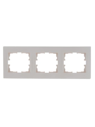 KARINA Рамка 3-ая горизонтальная б/вст крем | код 707-0300-148 | Lezard