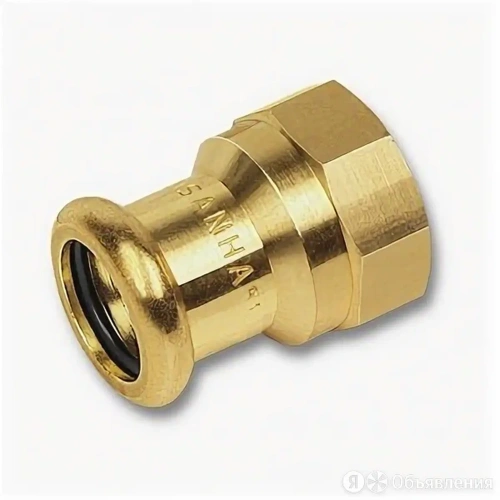 Переходник бронза пресс 22 х 1/2' ВР для медных труб (182702212) | код RG008TFB6CF619 | Sanha