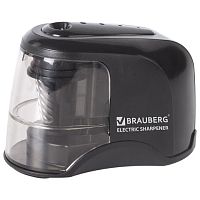 Точилка электрическая BRAUBERG Metropolis, питание от 4 батареек АА, спиралевидное лезвие, 228426 | код 228426 | BRAUBERG