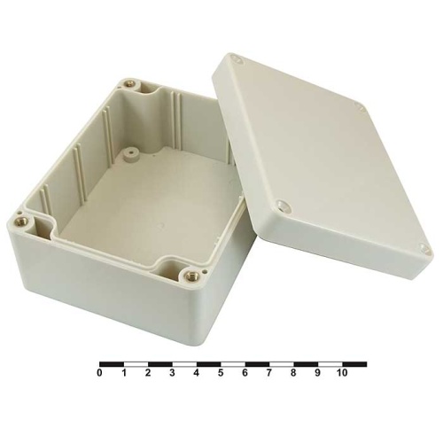 Корпус для РЭА пластиковый пылевлагонепроницаемый SANHE 11-3, 115x90x55 мм, для настенного монтажа | код 82867 | Sanhe