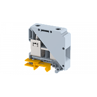 Клемма проходная винтовая 50 мм2, на 2 подключения, серая KUT50(G) | код 1109010000 | Elmex