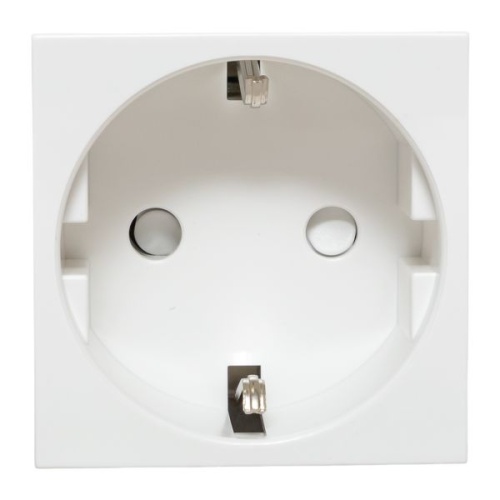 Розетка 45х45 с заземлением, 90 градусов, белая | код E2MR16-028-10 | EKF фото 3